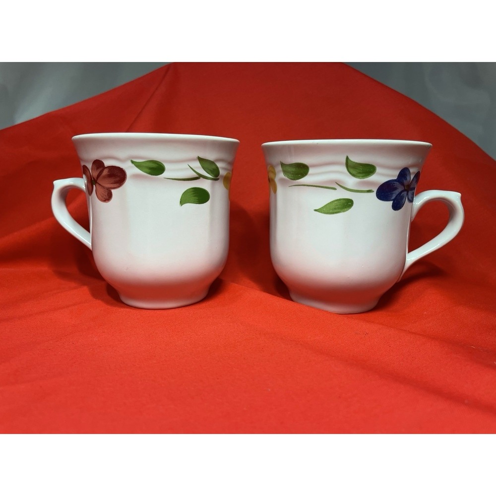 Set of 2 Lorraine Coffee / Tea Cups – Vintage Ceramic Tableware